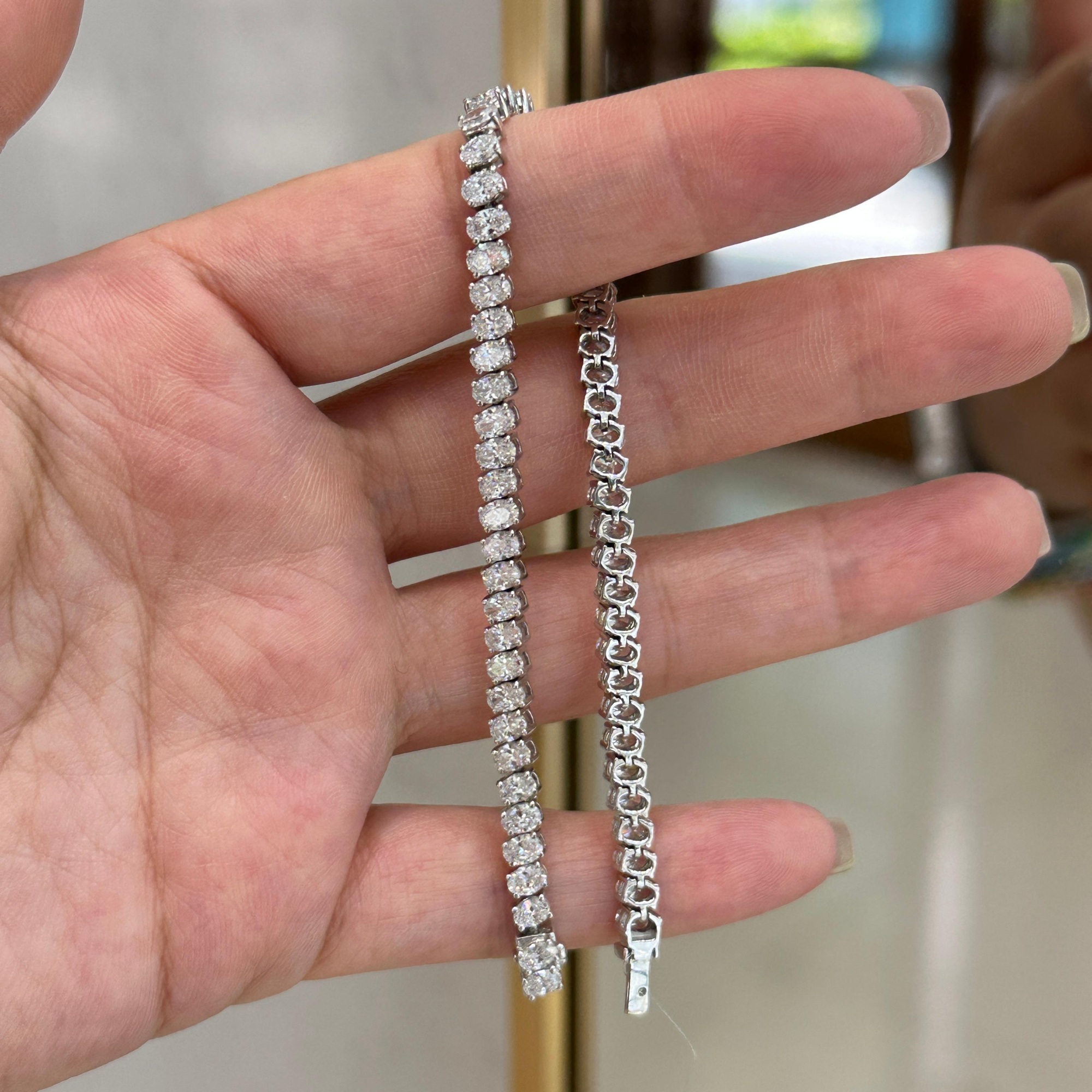 Diamond tennis bracelet, style DB0024