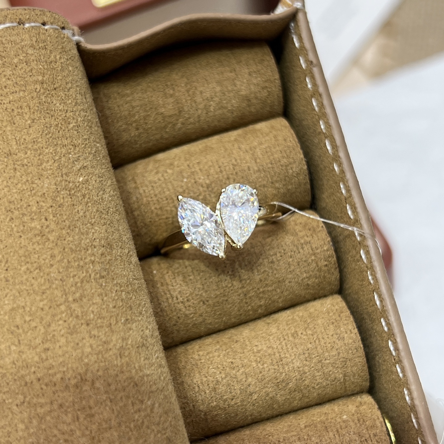 Two-stone ring, style DR0268